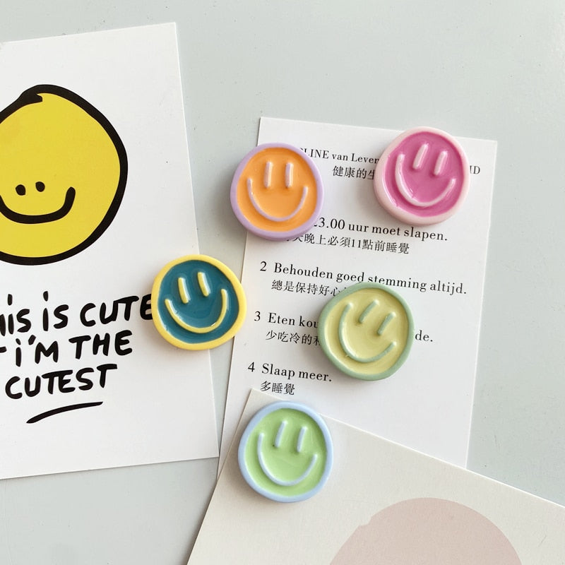 Smiley Face Refrigerator Magnets