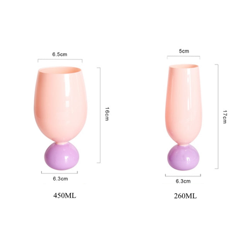 Pastel Cocktail Glasses