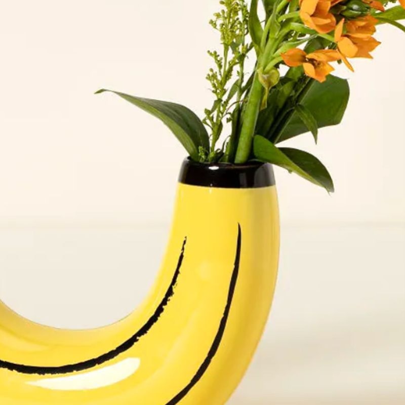 Double-opening Banana Flower Vase