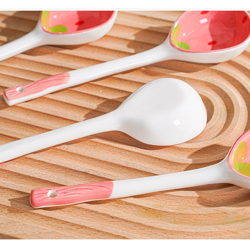 Strawberry Ceramic Spoon