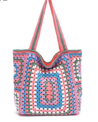 Boho Crochet Large Bag