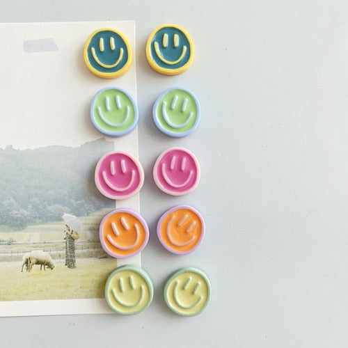 Smiley Face Refrigerator Magnets