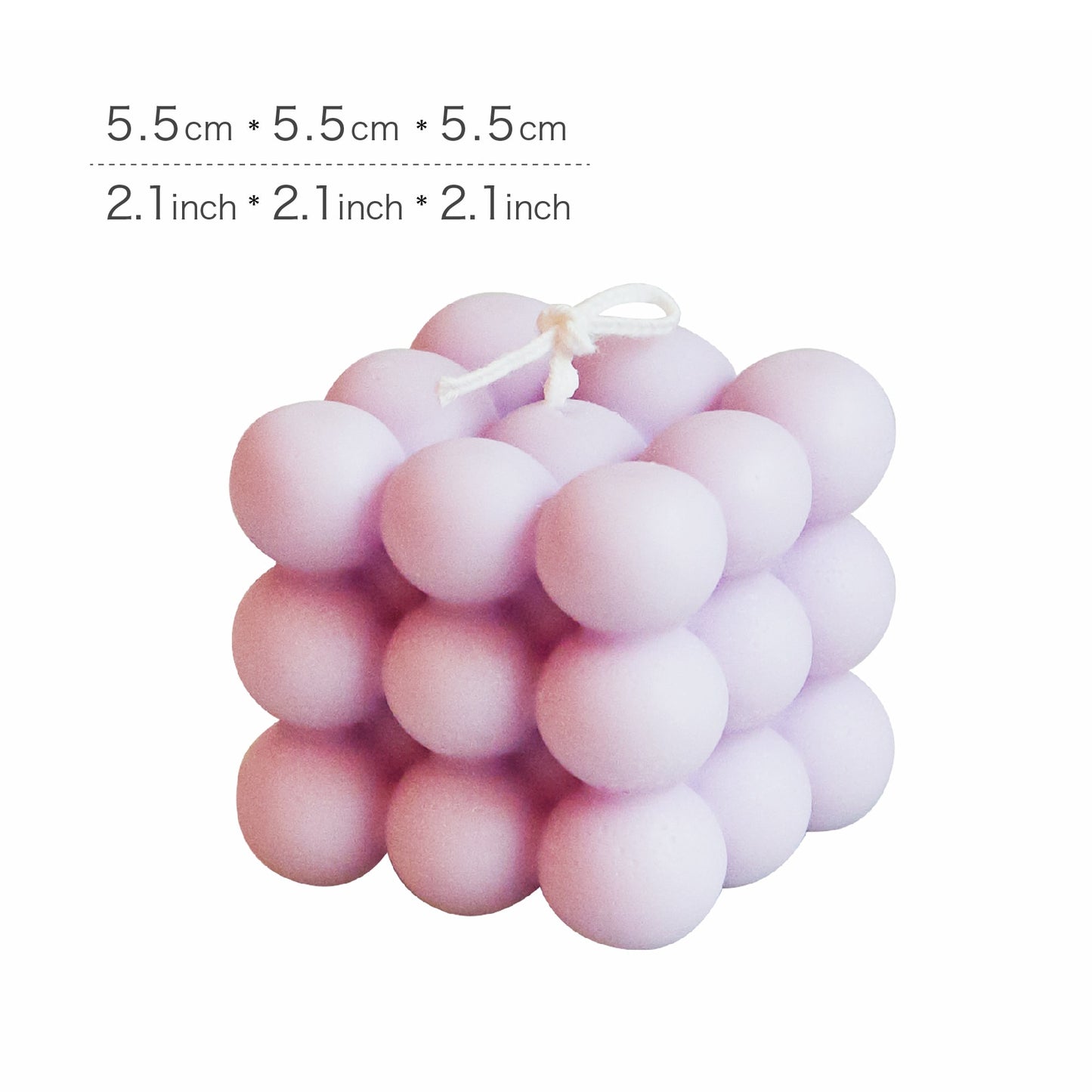 Bubble Cube Pastel Candles