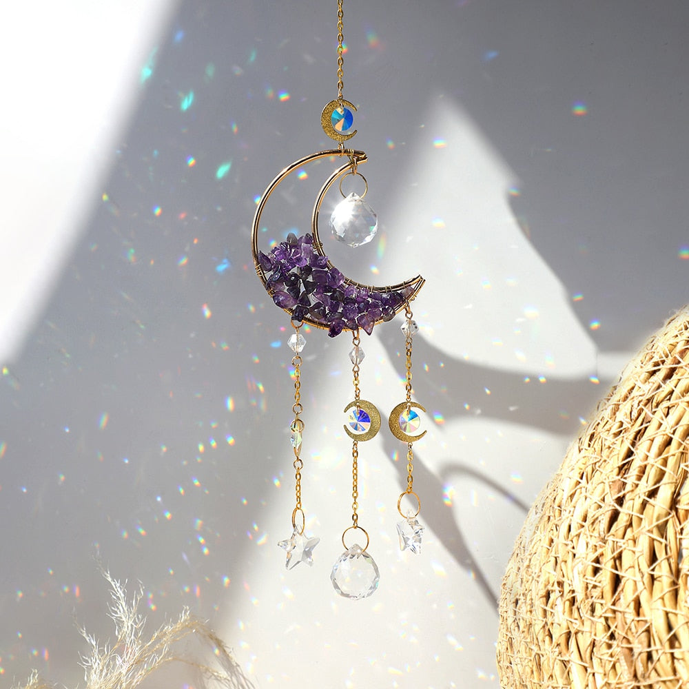 Moon Crystal Prism Sun Catcher