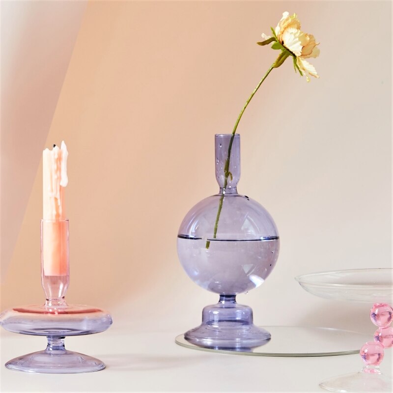 Lilac Candle Holder / Vase (Assorted)